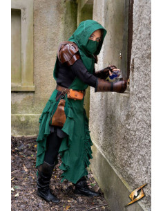 Robe médiévale femme Rebel Adelina en vert 2
