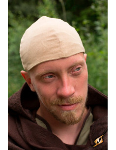Casquette Médiévale Baldur en Beige Désert