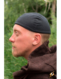 Casquette médiévale Baldur de couleur noire 2