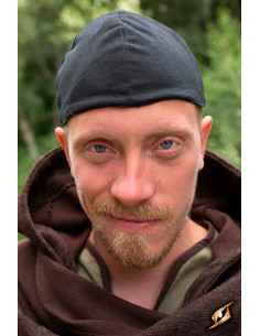Casquette médiévale Baldur de couleur noire