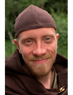 Chapeau médiéval Baldur en marron foncé