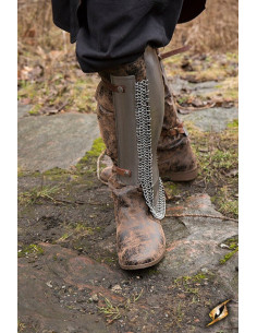 Grèves persanes en acier poli 2