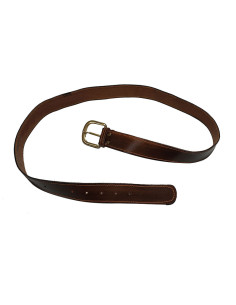 Ceinture médiévale en similicuir marron foncé, 130 cm.