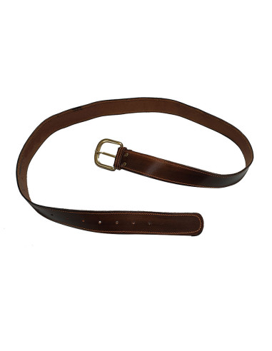 Ceinture médiévale en similicuir marron foncé, 130 cm.