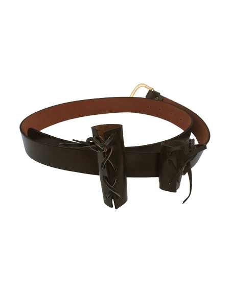 Ceinture médiévale avec porte-dague...