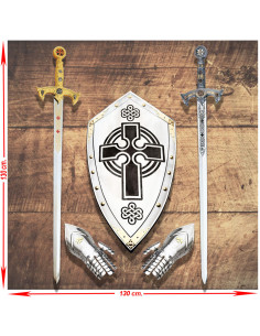 Panoplie du Grand Maître du Temple et de ses Templiers