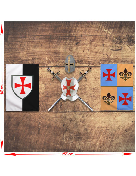 Panoplie des Templiers. épées,...