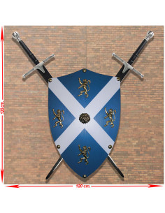 Panoplie d'épée et de bouclier BraveHeart de William Wallace
