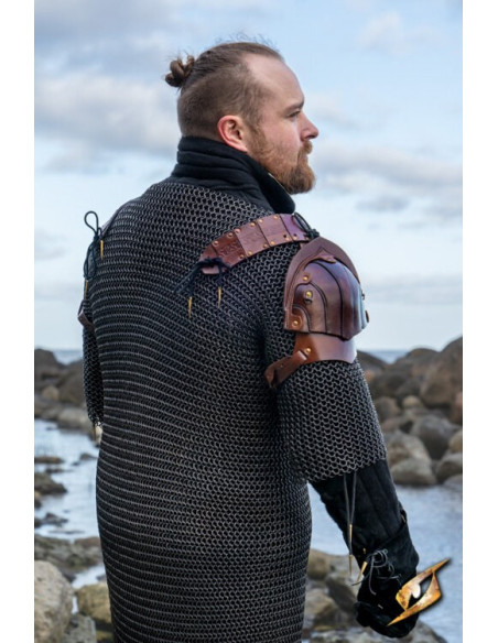 Jeu d'épaulettes de bûcheron en cuir...