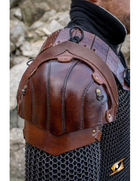 Jeu d'épaulettes de bûcheron en cuir...