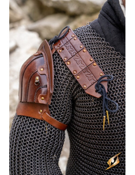 Jeu d'épaulettes de bûcheron en cuir...