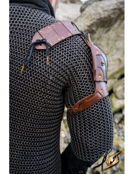 Jeu d'épaulettes de bûcheron en cuir...