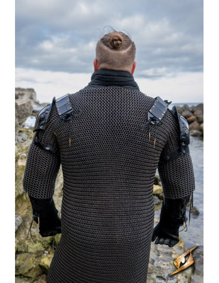 Jeu d'épaulettes de bûcheron en cuir...