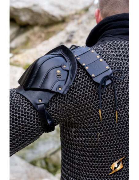 Jeu d'épaulettes de bûcheron en cuir...