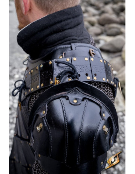 Jeu d'épaulettes de bûcheron en cuir...