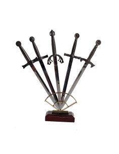 Ensemble de 5 ouvre-lettres médiévaux historiques avec...