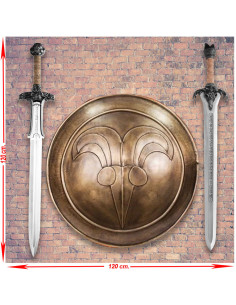 Panoplie Conan le Barbare avec épées et bouclier cimmérien