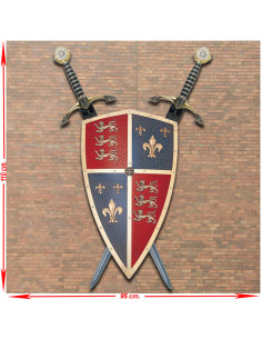 Panoplie du Prince Noir avec son Bouclier et ses deux...