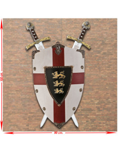 Richard Cœur de Lion Panoplie Deluxe avec Bouclier et Épées