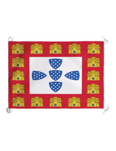 Bannière-drapeau médiéval portugais des XIIIe-XIVe...