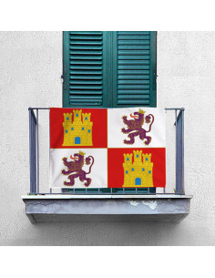 Bannière-drapeau médiéval de la couronne de Castille.... 2