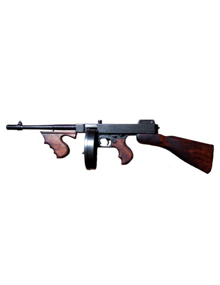 Mitraillette Thompson utilisée par les gangsters, USA 1928