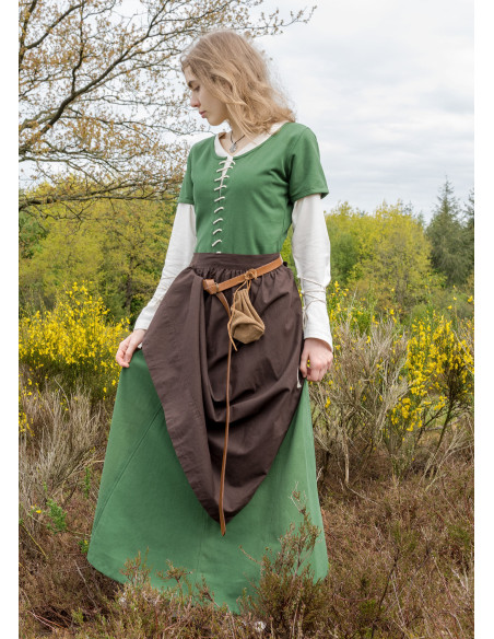 Robe médiévale Ava à manches courtes