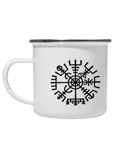 Coupe Celtic Vegvisir en laiton émaillé