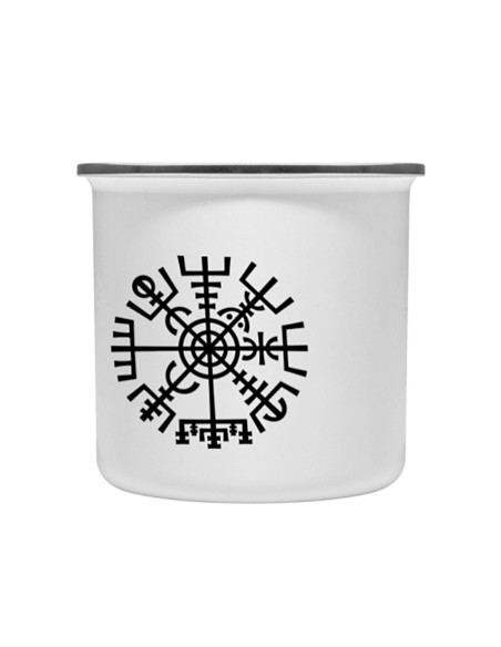 Coupe Celtic Vegvisir en laiton émaillé