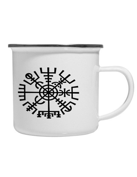 Coupe Celtic Vegvisir en laiton émaillé