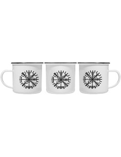Coupe Celtic Vegvisir en laiton émaillé 2