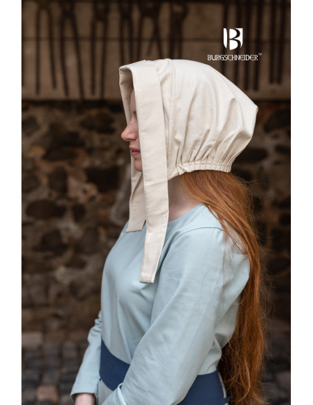 Bonnet médiéval pour femme Dagmar,...