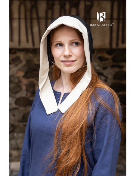 Bonnet médiéval pour femme Dagmar,...