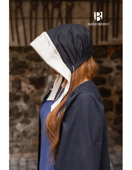 Bonnet médiéval pour femme Dagmar,...
