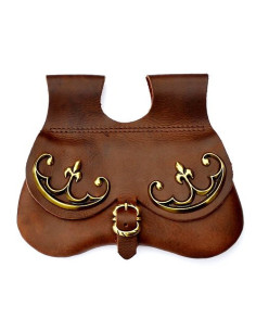 Sac banane médiéval pour ceinture, fin du Moyen Âge...