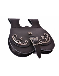 Sac de ceinture de courtisan médiéval (22x22 cm.) 2