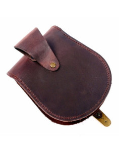 Sac banane médiéval avec croix templière (16x13 cm.) 2