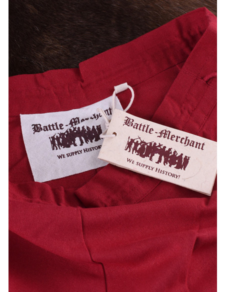 Jupe médiévale longue évasée rouge