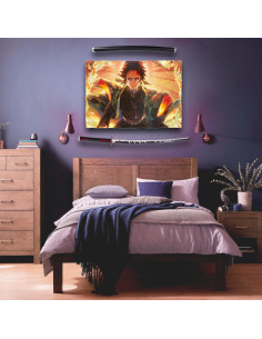 Pack Bannière + Katana de Demon Slayer Tanjiro Kamado 2