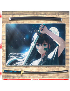 Bannière Demon Slayer Tokitou Muichirou + Pack Katana