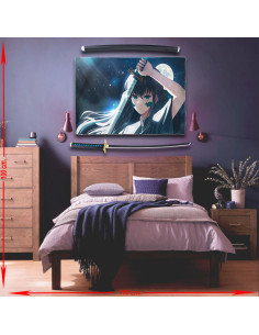 Bannière Demon Slayer Tokitou Muichirou + Pack Katana 2