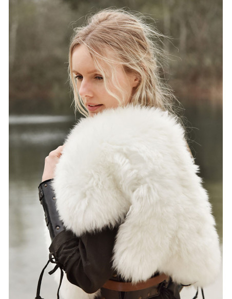 Epaulière Viking en cuir d'agneau,...