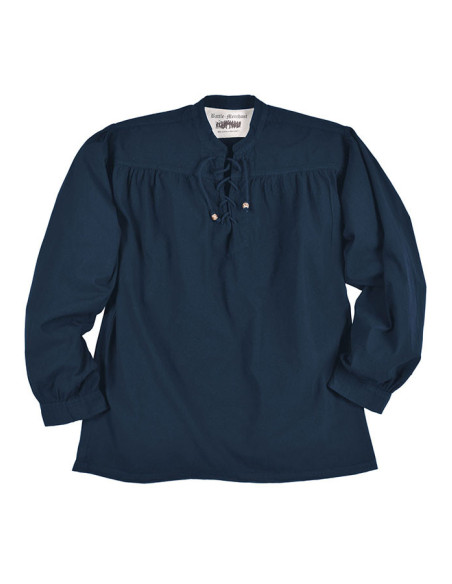 Chemise bleu pirate Ludwig en coton