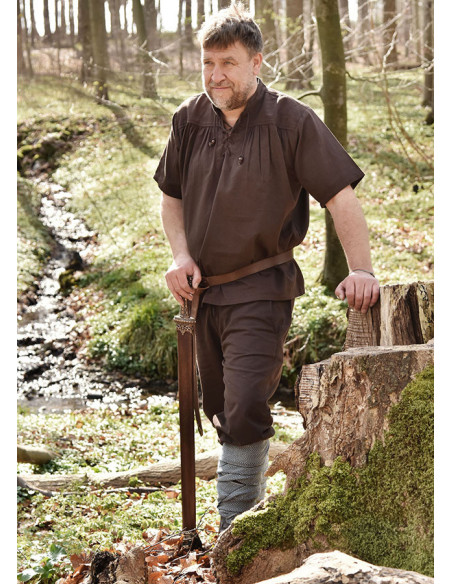 Chemise d'été médiévale à manches...