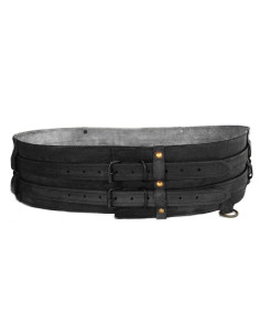 Ceinture robuste de type Viking modèle Sif, noire