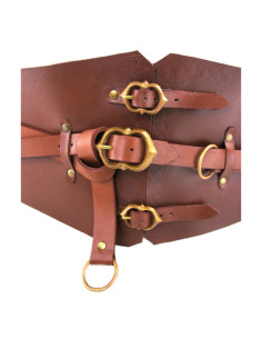 Ceinture médiévale type Corset modèle Audrey, couleur marron 2