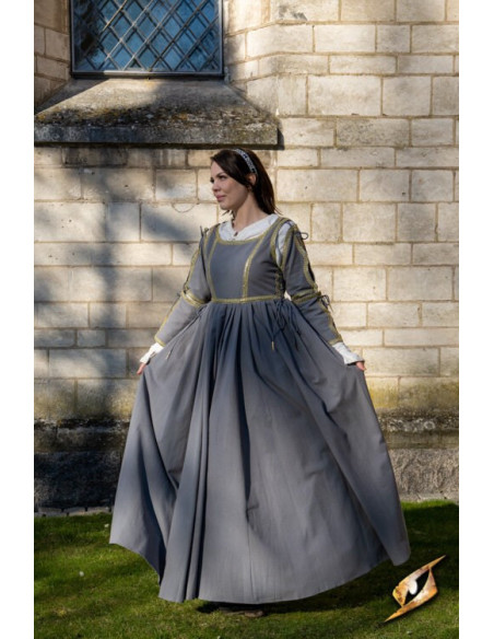 Robe Médiévale Lucrecia Gris Orage