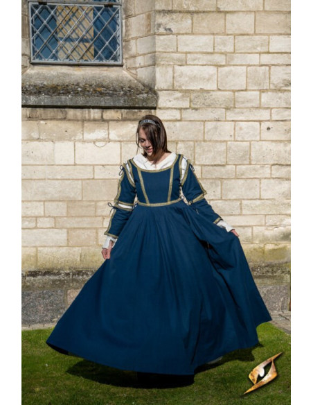 Robe Médiévale Lucrecia Bleu Nuit