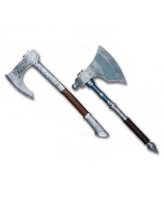 Ensemble de 2 haches Viking de Valhalla, résine