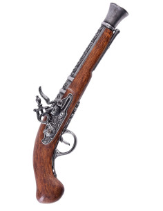 Pistolet pirate à silex, type tromblon, XVIIIe siècle